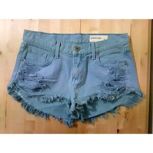Pistola Distressed Cutoff Jean Shorts Womens 26 blue Summer Casual AC0180